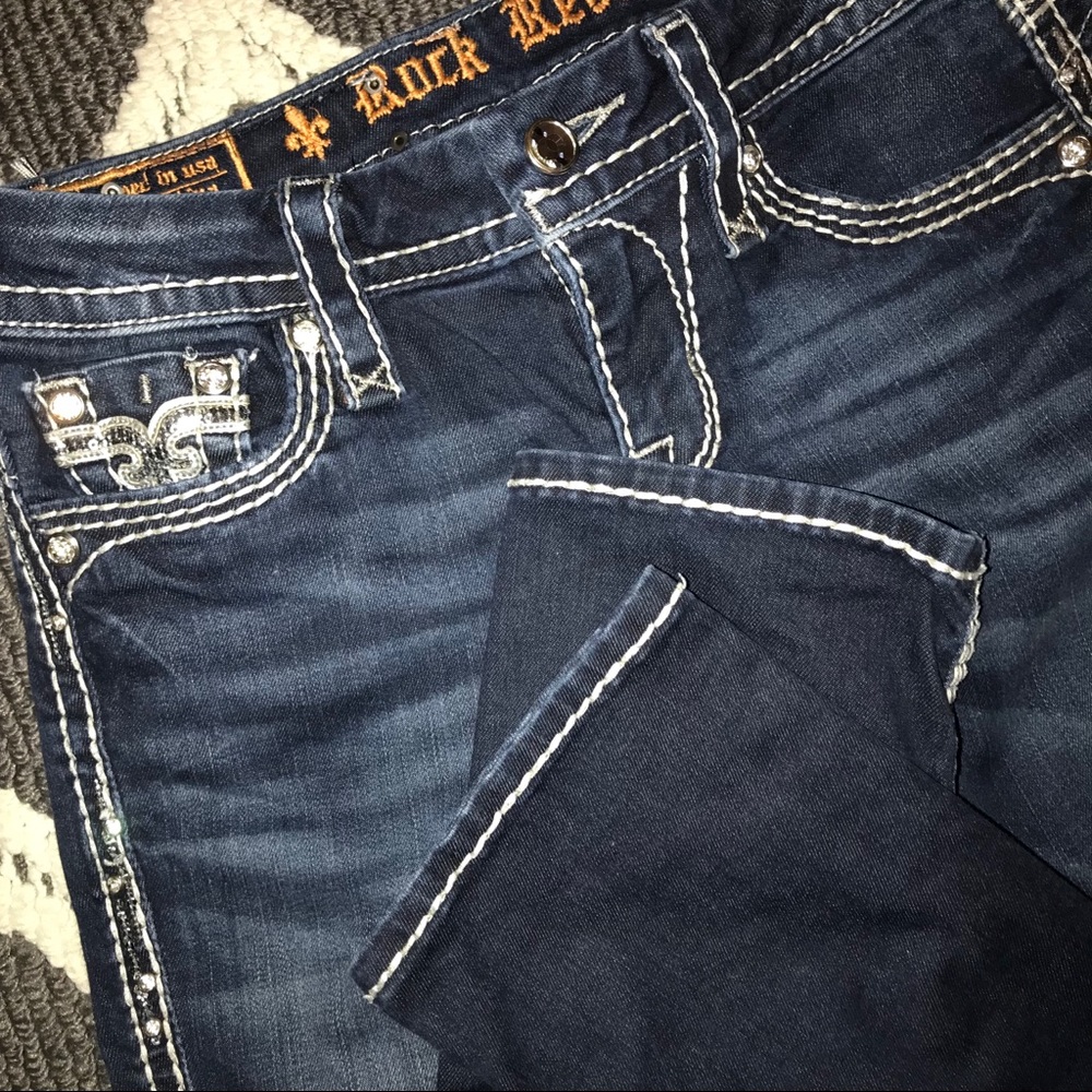 Women’s Rock Revival straight leg jeans 25 Regular - Picture 6 of 8